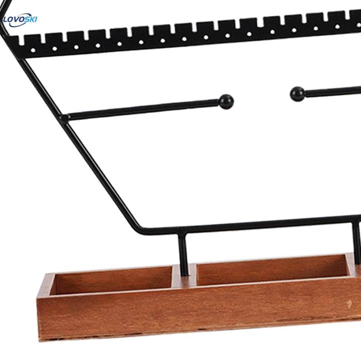 Jewelry%20Display%20Organizer%20Earring%20Holder%20with%20Wooden%20Tray%20for%20Dresser%20Decor%20-%20Image%207