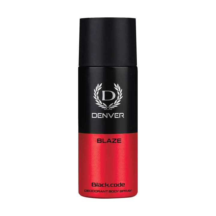 DENVER - Denver Black Code Blaze Deodorant Body Spray | Long Lasting Deodorant for Men - 150ML