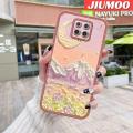 JIUMOO Case For Redmi Note 9 Pro Case Oil Painting Beauty Moon Thin Shockproof Square Edge Silicone Casing Full Lens Cover Camera Protect Cases Softcase. 