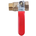 Male to Female M/F Thread 1/2 inch Full Port Brass Water Ball Valve & 10mm x 1/4 Inch PT Male Thread Brass Ball Valve.
