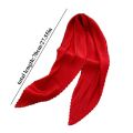 2022 Pleated Satin Scarf for Women Neckerchief Ribbon Square Skinny Hair Tie Band Kerchief Satin Foulard Scarves Headscarf. 