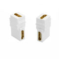 90 Degree Side Bend Right Angle Hdmi Compatible 1.4v Plug-In Adapter Coupler Keystone Jack Femea To Femea And Then To Wall Panel.