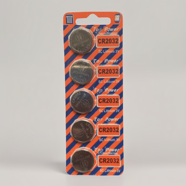 Top Power CR2032 3V Lithium Battery 3V Button Battery motherboard remote control Battery 5Pcs