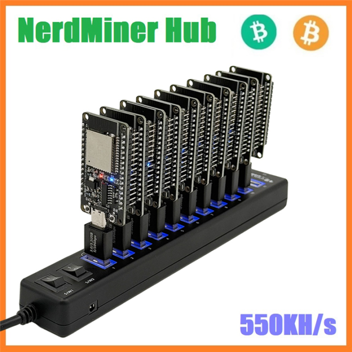 NerdMiner%20Hub%20550KH/S%20Solo%20Miner%2010x55K%20Miner%20Combo%20Kit%20Bitcoin%20BTC%20Miner%20Asic%20Mining%20Crypto%20Mining%20Station%20-%20Image%208