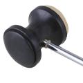 Stainless steel & felt Shaft Black Drum Pedal Bass Drum Beater Instrument Accessory Part. 