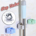 Self Adhesive Holder Wall Mounted Seamless Broom Hanger Clip Storage Racks.