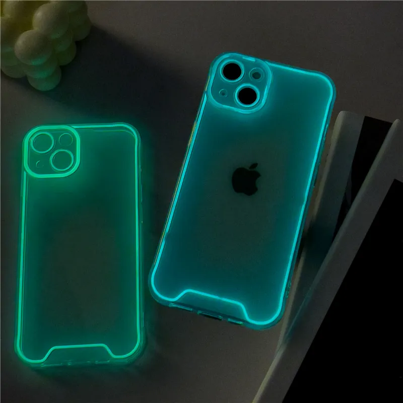 Night Light Luminous Silicone Soft Case for IPhone 14 13 12 11 15