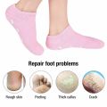 1Pair Anti Slip Foot Care Silicone Socks Reusable Spa Gel Socks. 