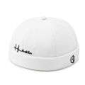 【Buried Buzie】Fashion Men Cotton Docker Cap Skullcap Retro Brimless Hip Hop Hats Multipurpos Portable Solid Color Adjustable Soft Top Hats.