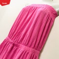 Women's Off Shoulder Drawstring Waist Cotton Tube Top Mini Dress From Levin.