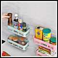 Home Adhesive Shower Shelves Kitchen Seasoning Shelf Bathroom Organizer Basket Adhesive Soap Dish Wall Mount Bathroom Organizer Storage Basket No Punching Storage Rack-Best Rate. 