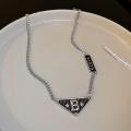 Barbara Bangladesh Jewelry Cool Girl Korean Letter B Triangle Brand Necklace -  Necklace For Girls. 