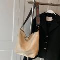 Large Capacity Bag Women's New Fashion Shoulder Bag Retro Versatile Broadband Crossbody Tote Bag Geometric Strap Hobo Bag. 