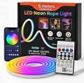 5 Meter/16 feet  RGB Neon Light with App & Remote Control Magic RGB Neon Strip Light(havy duty). 