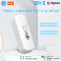 WiFi Temperature Humidity Sensor Tuya APP Smart Control Mobile Phone Reminder Sharing Device Smart Temperature and Humidity Monitor for Home Greenhouse. 