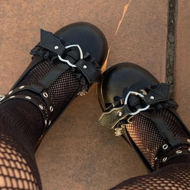 new%20Sweet%20Heart%20Buckle%20Wedges%20Mary%20Janes%20Women%20Pink%20T-Strap%20Chunky%20Platform%20Lolita%20Shoes%20Woman%20Punk%20Gothic%20Cosplay%20Shoes%2043%20House%20Foocus%20-%20Image%203