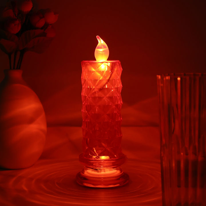 Refraction%20Glowing%20Candle%20Lamp%20Romantic%20Rose%20Night%20Light%20Bedroom%20LED%20Light%20Rose%20Petal%20Atmosphere%20Lamp%20Desktop%20Room%20Decor%201Pcs%20-%20Image%204