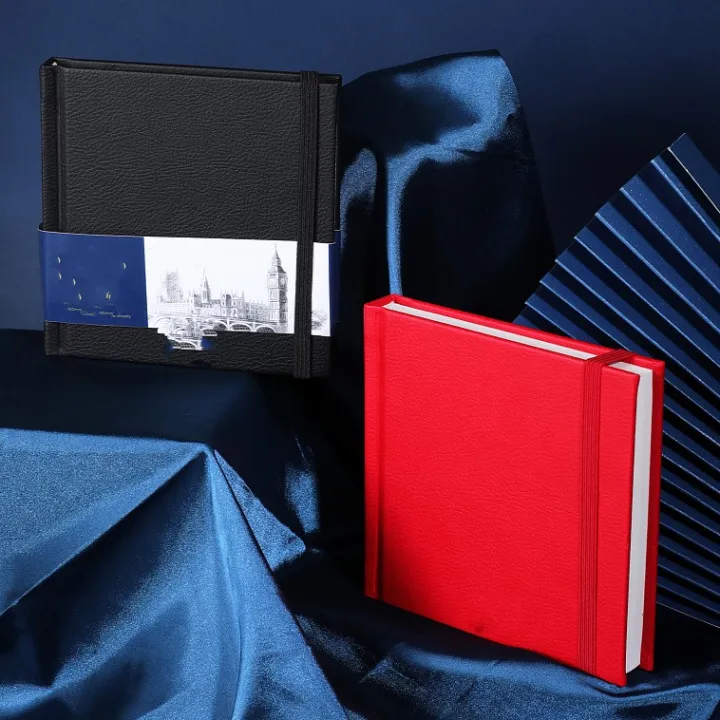 Papertree%20Premium%20Leather%20cover%20sketch%20book%20With%20Elastic%20Band%20A4%20,A5,%205X5%20Inch%20Size%20-%20Image%204