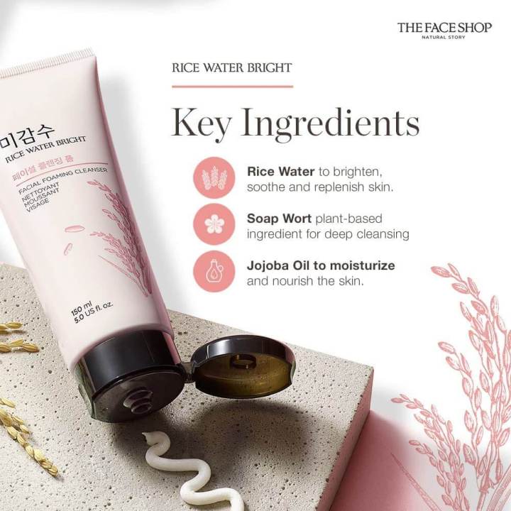 The%20Face%20Shop%20Rice%20Water%20Bright%20Cleansing%20Foam%20(Korea)%20-%20150ml%20-%20Image%204