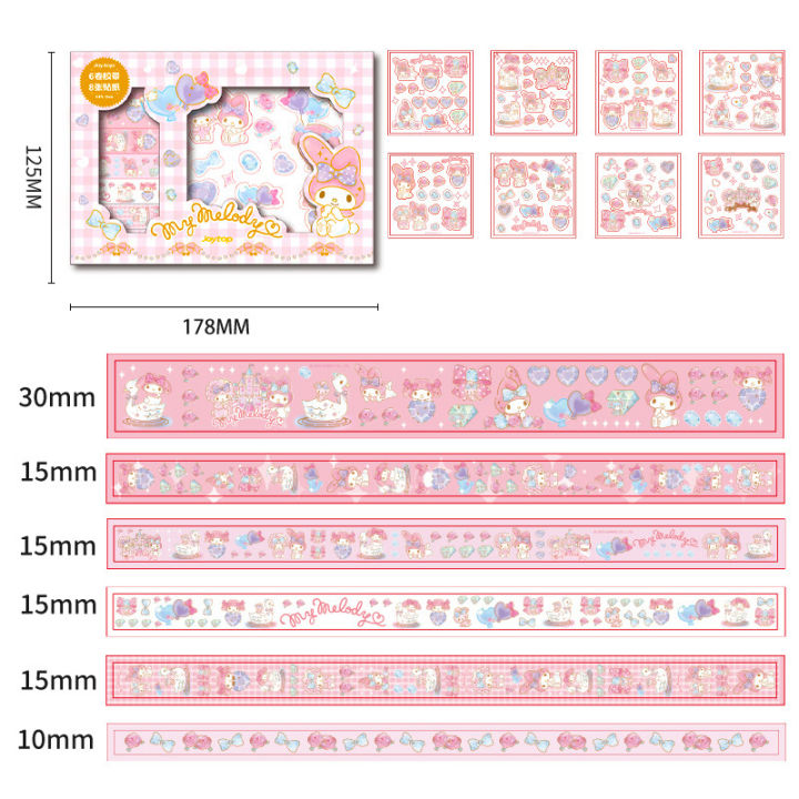 Cartoon%20Handbook%20Set%20Cute%20Cartoon%20Stickers%20Tape%20Diy%20Decorative%20Handbook%20Material%20GJCUTE%20-%20Image%209