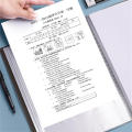 Transparent A4 file folder display book Office/school supplies Insert paper 30 pages Transparent insert paper document organizer bag Office supplies stationery for Office organization School supplies. 