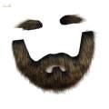 False Eyebrow and Beard Set Costume Women Men Makeup Fake Mustache for Operas Stage Performance. 