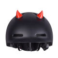 Bicycle Helmet Trim Rubber Devil's Horn Traceless Adhesive Cute Personality Bull Horn Helmet Decoration Mountain Bike Accessorie.