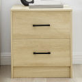 Griffin 2 Drawer Bedside Table, Bedside Table Simple Bedroom Storage Storage Bedside Cabinet Bedroom Furniture Nightstands,20/16.