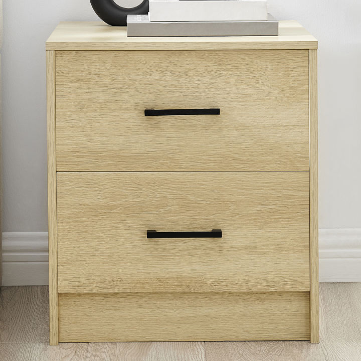 Griffin 2 Drawer Bedside Table, Bedside Table Simple Bedroom Storage Storage Bedside Cabinet Bedroom Furniture Nightstands,20/16