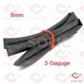 Heat Shrink Tube 6mm Black 3 Gauge. 