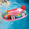 Float Infant Seat Boat Baby with Steering Wheel Swimming Rings. 