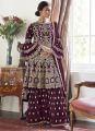 Readymade Gorgeous heavy embroidery zori thread work Indian party sharara for women.