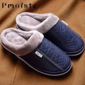 【Trending】 Winter Home Slippers for Men Memory Foam Massage House Slippers With Waterproof Indoor Male slipper Plus Size 51.