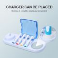 for Oral B Portable Electric Toothbrush Holder Travel Safe Case Box Toothbrush Camping Storage Case with 4 Brush Head Box. 