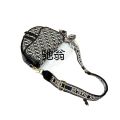 WW5 Light Luxury Premium Leather Women's Bag 2024 New Spring Summer Fashion Embroidery Reading Saddle Bag One Shoulder Oblique. 