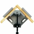 Aluminum Single Handle 90 Degree Right Angle Clamp Angle Clamp Woodworking Frame Clip Right Angle Folder Tool 1PC. 
