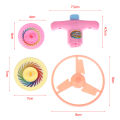 1Set Flying Disc Spinning Top Toy Saucer Disc Launcher Outdoor Flying Kids Toys. 