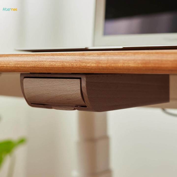 under Desk Drawer Wooden Large Capacity Table Hidden under Desk Storage Box