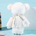 Coral Fleece Bear Towel Teacher’s Valentine's Day Gift Bear Hand Towel Wedding Gift Pure Color Cute Towel.