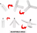 Foldable Fan Blade LED Light Bulb 50W 3 Fan Light. 