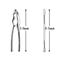 24 Piece Seafood Tool Kit, Stainless Steel Crab Leg Cracker and Forks Nut Cracker Set Shellfish Sheller. 