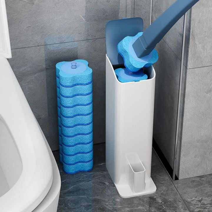 Disposable%20Cleaning%20Brush%20Household%20Toilet%20Powerful%20Stain%20Remover%20Brush%20Simple%20Clip-on%20Nordic%20Toilet%20Brush%20Long%20Handle%20Brush%20Set%20-%20Image%203