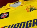 CSK Chennai Super Kings Jersey 2024 With Dhoni 7 Fonts Premium Quality Short Sleeves Honeycomb Fabric. 