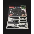 Stainless Steel 6pcs Kitchen Knife Set.