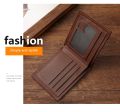 New Men's Wallet Short Wallet Youth Fashion Thin Multi Card Large Capacity Horizontal Business Soft Leather Wallet for Men.
