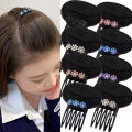 1pcs Rhinestone Invisible Fluffy Sponge Hair Clip Front Hair Line Volume Base Puff Cushion Hair Bun Hair Styling Hair Hairpin. 