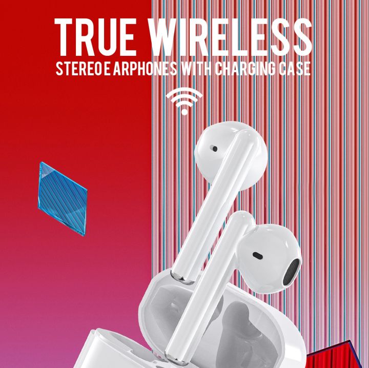 LVEIO LV-TWS201 Bluetooth Wireless Earbuds Noise Cancelling Handfree Earphone HiFi Sound