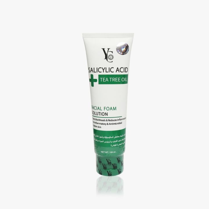 YC Salicylic Acid & Tea Tree Oil Facial Foam Solution - 100 ML - Made in Thailand
