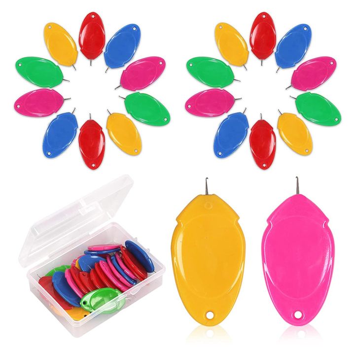 25 Pcs Needle Threader for Needles Small Eye Needle Threader