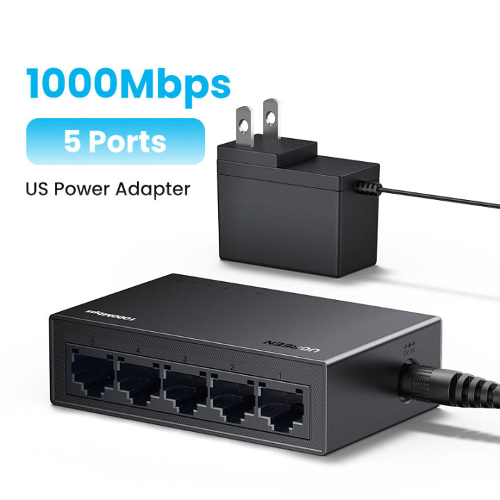 UGREEN%20Ethernet%20Switch%201000Mbps%20Mini%20Network%20Expension%205/8%20Ports%20All%20Gigabit%20for%20Router%20Lan%20Hub%20Full/Half%20Duplex%20Plug%20and%20Play%20-%20Image%209